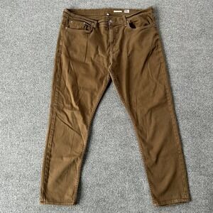 NOEND Jeans Mens 40x31 Brown Skinny Slim Fit Stretch Denim Pants Made USA
